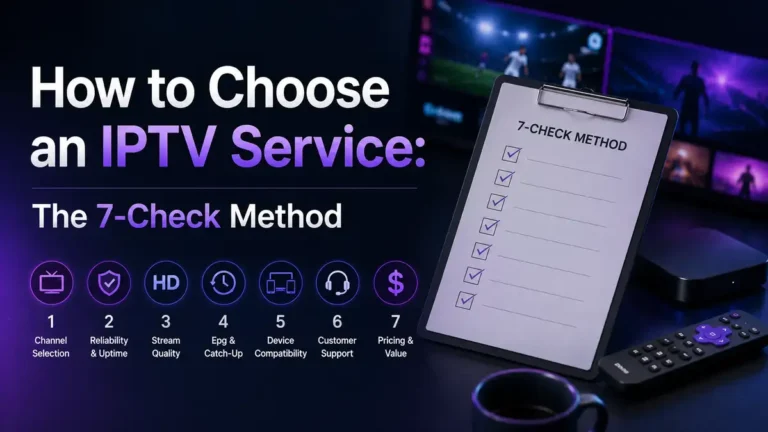 Seven checks to run on an IPTV service before paying