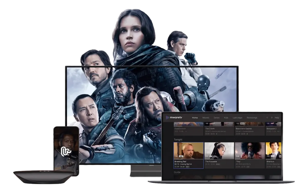 Xtreme HD IPTV official website 2026 homepage shown on a TV, laptop and smartphone